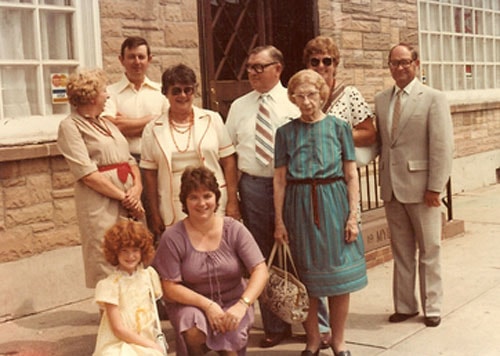 The Hall family through the years
