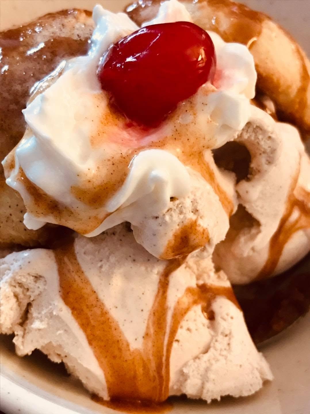 Hall's honey-sweetened ice cream — a signature specialty